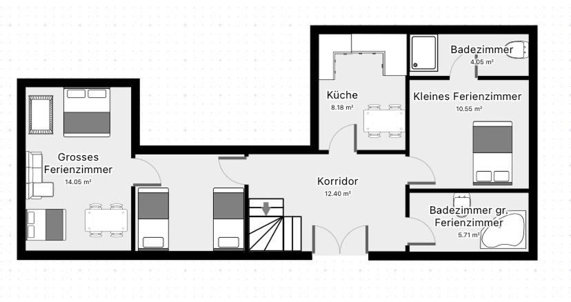 Großes Ferienzimmer Uckermark Casekow